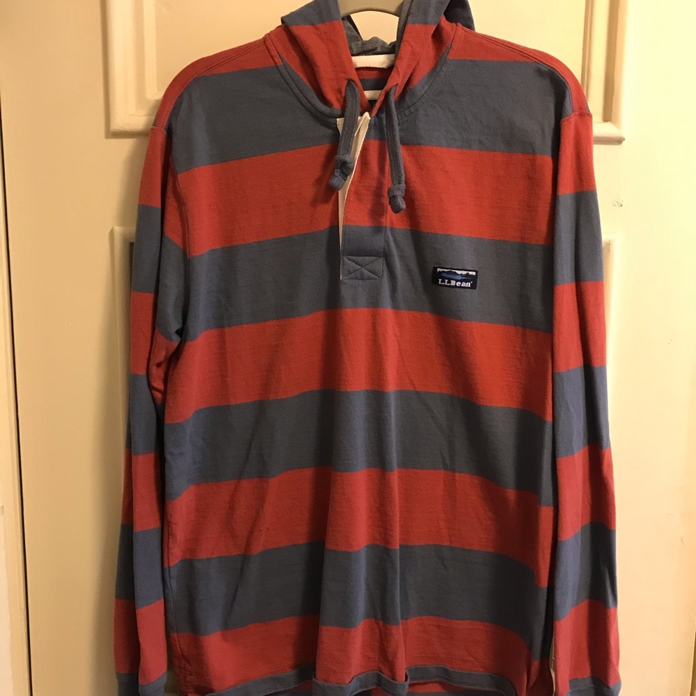 Men’s medium llbean rugby style sweatshirt